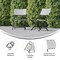 Emma and Oliver Ciel Set of Two Folding Bistro Chairs in PE Rattan with Metal Frames for Indoor and Outdoor Use